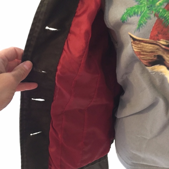 American standard tyte fitted Brown jean jackets with buckles and buttons - Picture 2 of 5